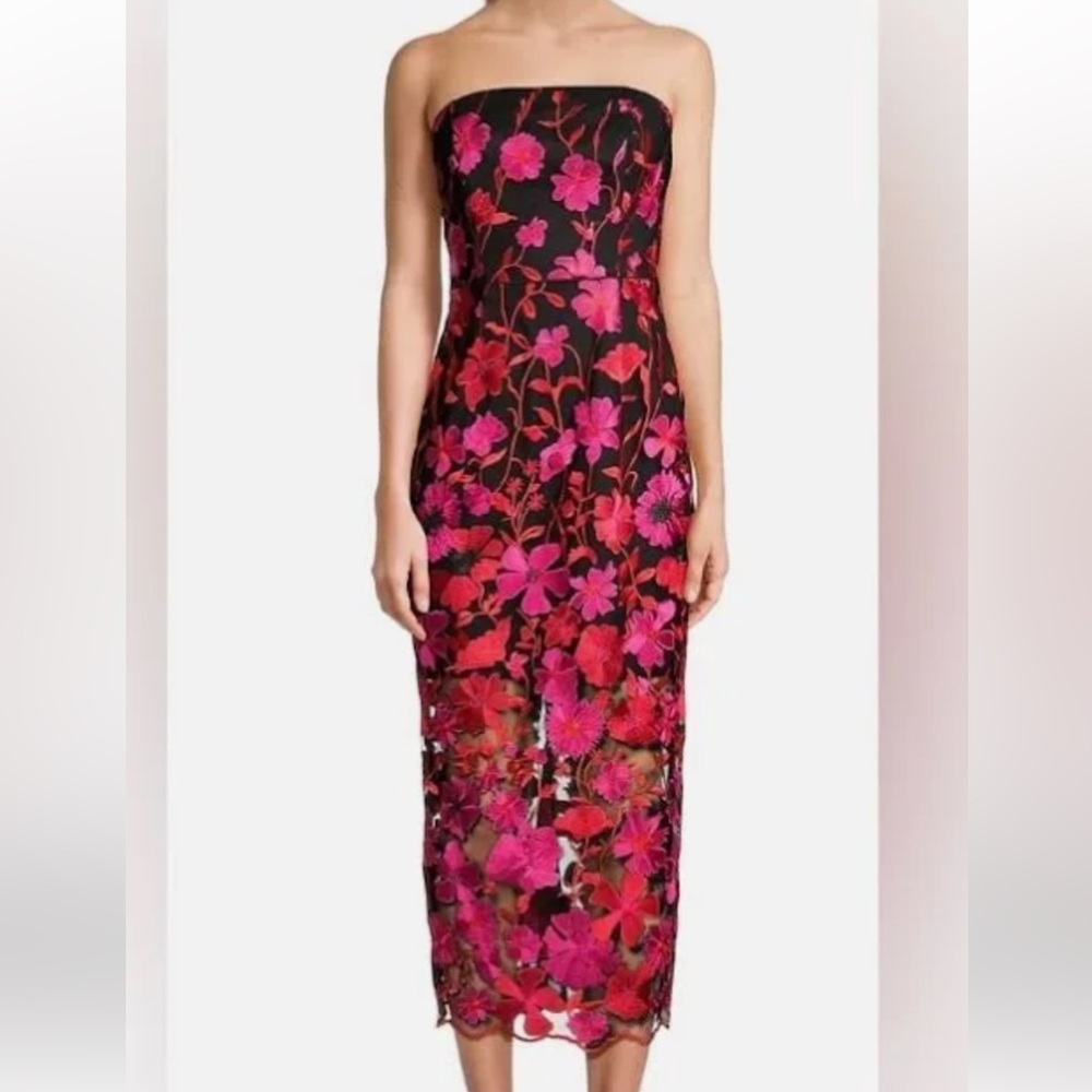 Kait floral column maxi dress